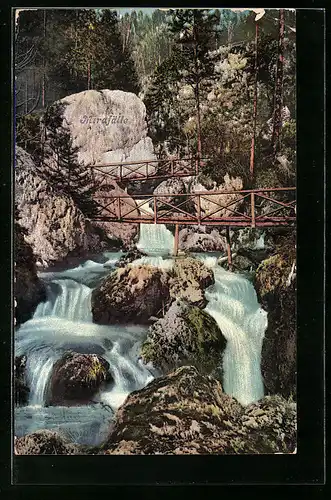AK Brücken über den Mirafällen