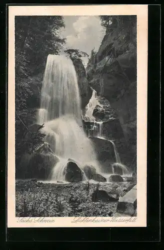 AK Lichtenhainer Wasserfall in der Sächs. Schweiz