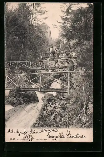 AK Brücken über den Mirafällen