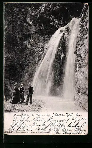 AK Mariazell i. d. Steiermark, Marienfall in der Grünau