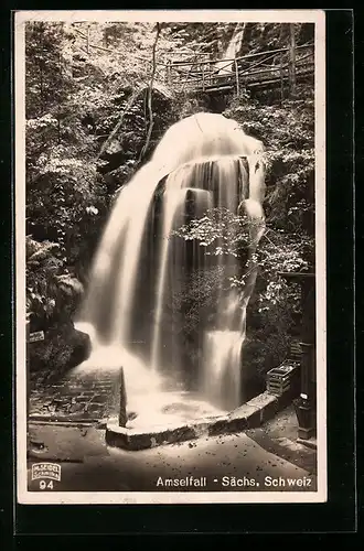 AK Rathewalde in der sächs. Schweiz, Amselfall