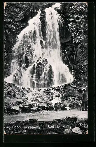 AK Bad Harzburg, Radau - Wasserfall