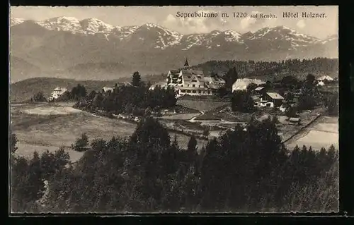 AK Soprabolzano, Blick zum Hotel Holzner