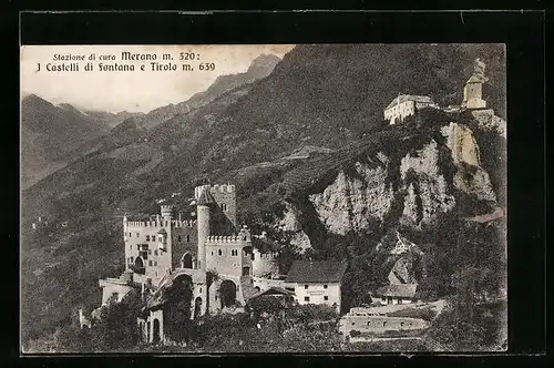 AK Merano, I Castelli di Fontana e Tirolo