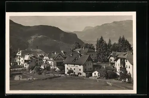 AK Soprabolzano, Ortsansicht aus der Vogelschau