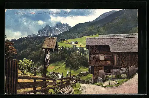 AK Villnöss, Gesamtansicht mit Geislerspitzen