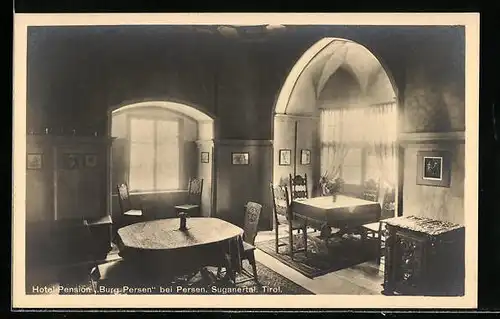 AK Persen, Hotel-Pension Burg Persen im Suganertal - Innenraum