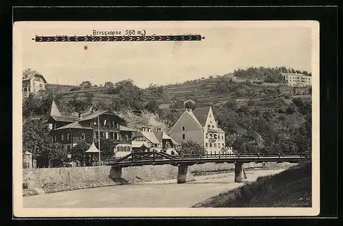 AK Bressanone, Ortspartie mit Brücke