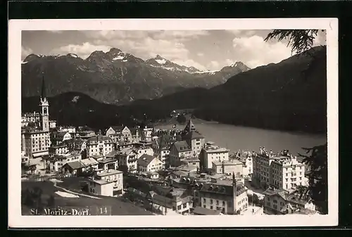AK St. Moritz-Dorf, Totalansicht