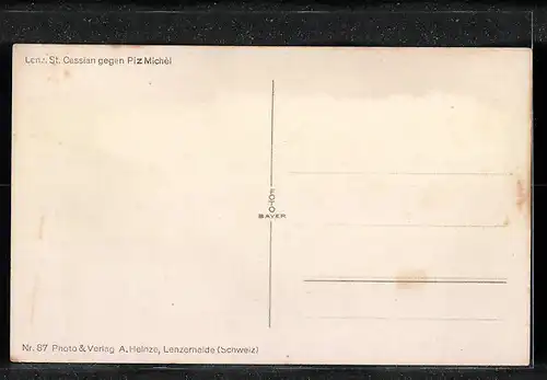 AK Lenz, St. Cassian gegen den Piz Michel