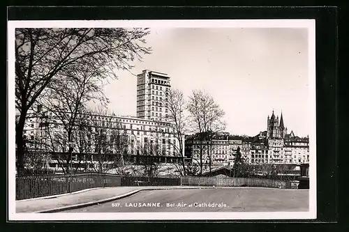 AK Lausanne, Hotel Bel-Air et Cathedrale