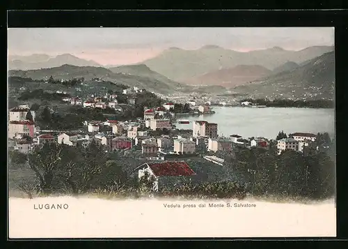 AK Lugano, Veduta presa dal Monte S. Salvatore