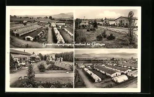 AK Friedland, Vier Ansichten vom Grenzdurchgangslager