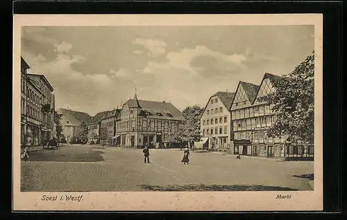 AK Soest i. Westf., Marktplatz