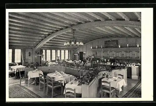 AK Zürich, Haus zum Rüden - historische Gaststätte am Limmatquai