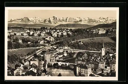 AK Bern, Obstbergquartier und Nydeckbrücken