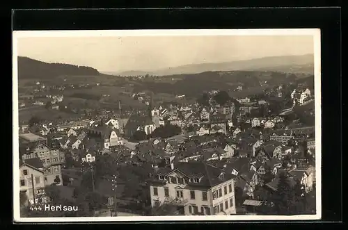 AK Herisau, Totalansicht aus der Vogelschau