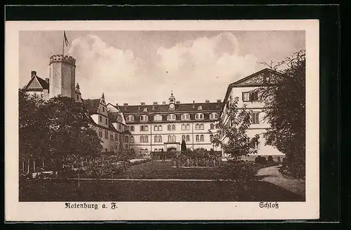 AK Rotenburg / Fulda, Blick zum Schloss
