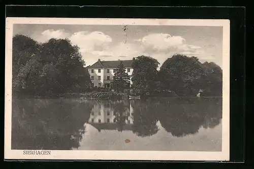 AK Sierhagen, Blick zum Schloss