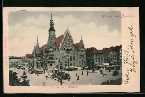 AK Breslau, Ring mit Rathaus