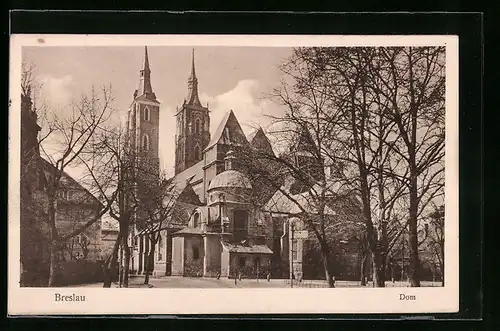 AK Breslau, Blick zum Dom