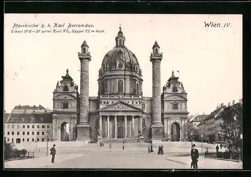 AK Wien, Pfarrkirche z. h. Karl Borromäus