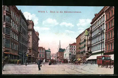 AK Wien, Blick in die Kärntnerstrasse