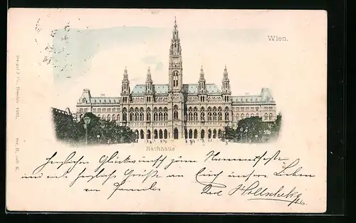 AK Wien, Blick auf das Rathaus