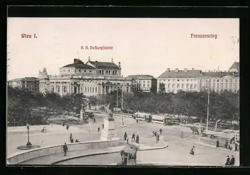 AK Wien, Franzensring mit Hofburgtheater