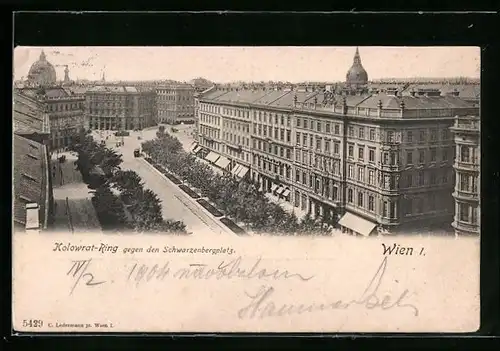 AK Wien, Kolowrat-Ring gegen den Schwarzenbergplatz