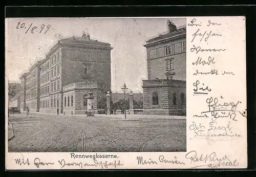 AK Wien, Blick zur Rennwegkaserne