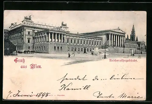 AK Wien, Reichsrathsgebäude
