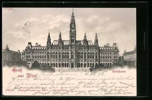 AK Wien, Blick zum Rathaus