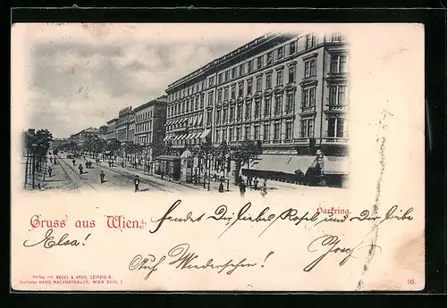 AK Wien, Parkring mit Passanten