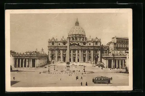 AK Roma, Piazza, Basilica S. Pietro e Tramway