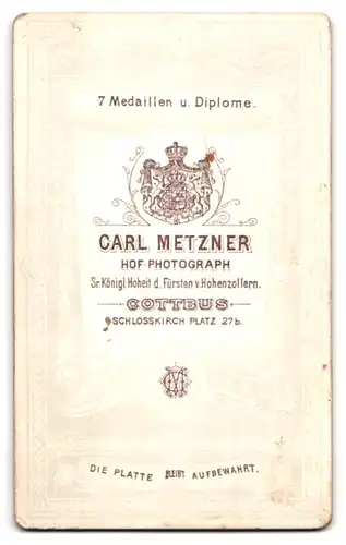 Fotografie Carl Metzner, Cottbus, Schlosskirchplatz 27b, Portrait bildschöne junge Frau mit Brosche und Halskette
