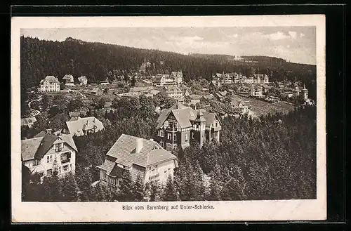 AK Unter-Schierke / Harz, Blick vom Barenberg