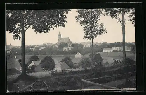 AK Marienberg i. Sa., Totale mit Kirche