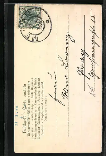 AK Stattlicher Meraner in Volkstracht