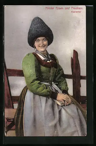 AK Schöne Pustertalerin im Trachtenkleid