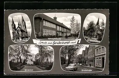 AK Sendenhorst i. Westf., St. Josefs-Stift, St. Martin-Kirche, Kirchstrasse