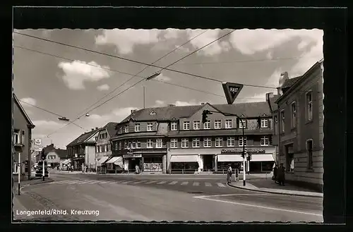 AK Langenfeld / Rhld., Kreuzung mit Rheinische Post