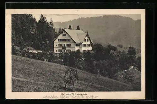 AK Schweigmatt, Blick zum Kurhaus Schweigmatt