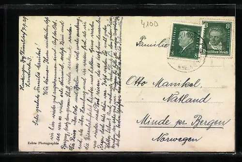 AK Duisburg, Königsplatz mit Landgericht und Stadttheater