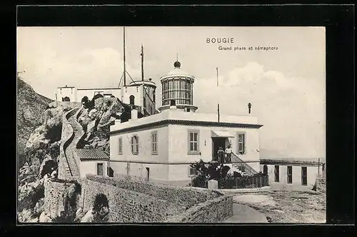 AK Bougie, Grand phare et sémaphore