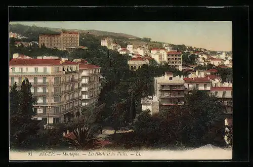 AK Alger-Mustapha, les Hotels et les Villas