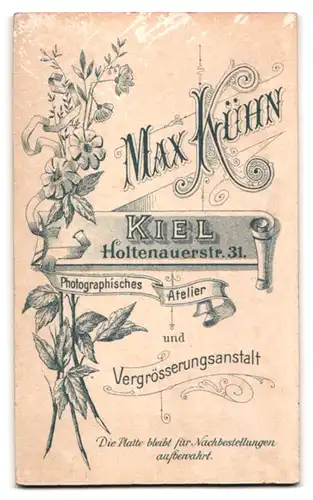 Fotografie Max Kühn, Kiel, Holtenauerstr. 31, Zwei bürgerliche Damen in Spitzenkleidern