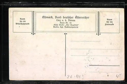 Künstler-AK Alois Greil: Männer am Biertisch