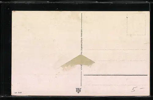 AK Osterhasen unter dem Schirm zum Feste