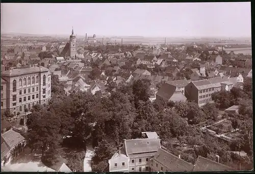 Fotografie Brück & Sohn Meissen, Ansicht Wurzen, Stadt-Panorama